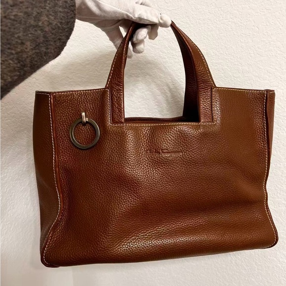 Salvatore Ferragamo Handbags - Salvatore Ferragamo Brown Leather Detail